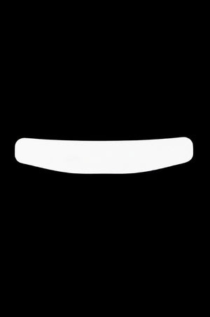 White collar on a black background