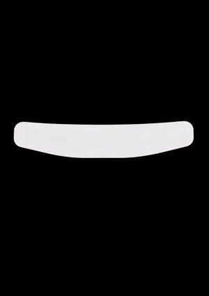 White collar on a black background
