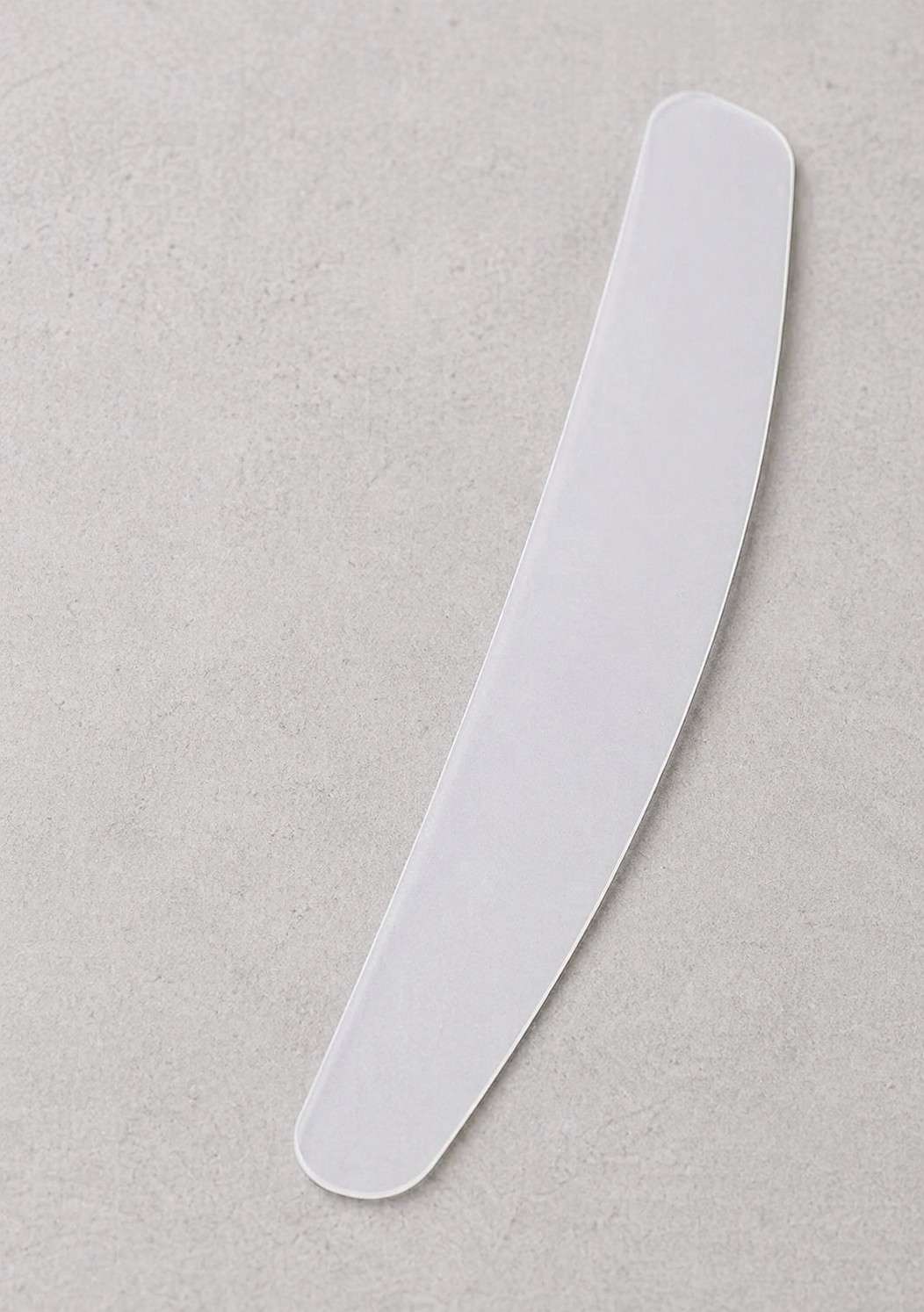 White collar on a light gray background