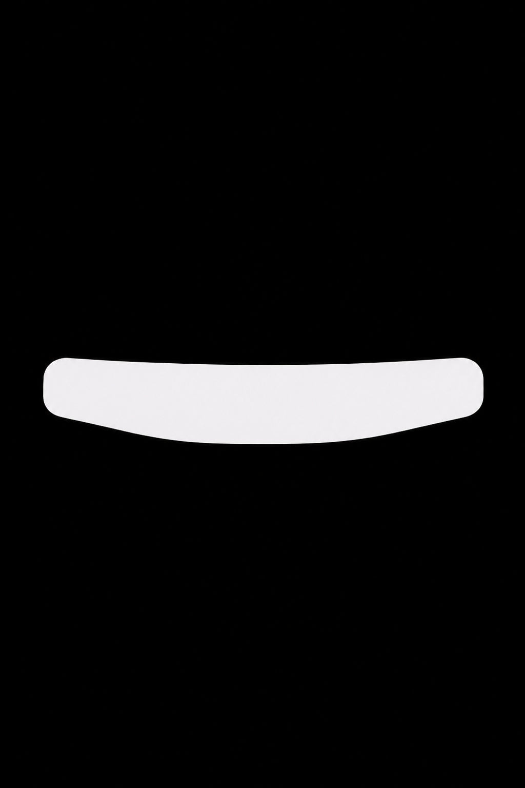 white collar on a black background