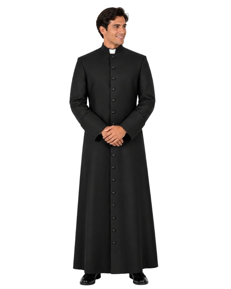 Premium Plus Size Black Robe