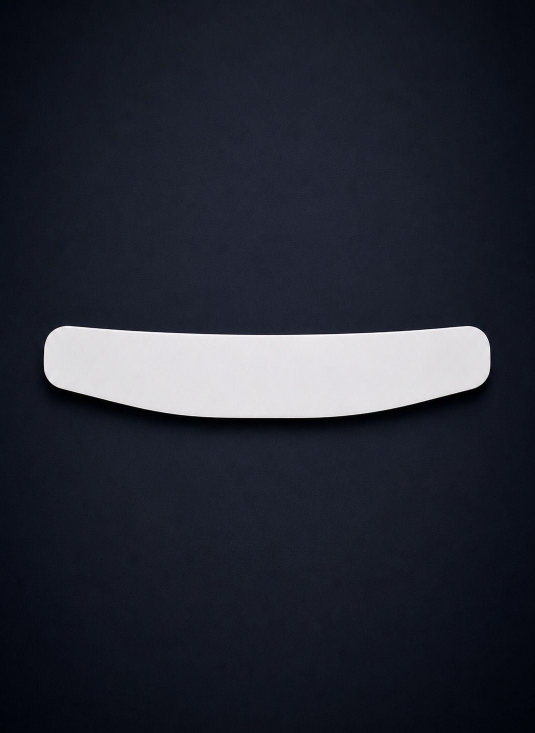 White collar on a black background