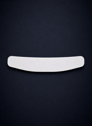 White collar on a black background
