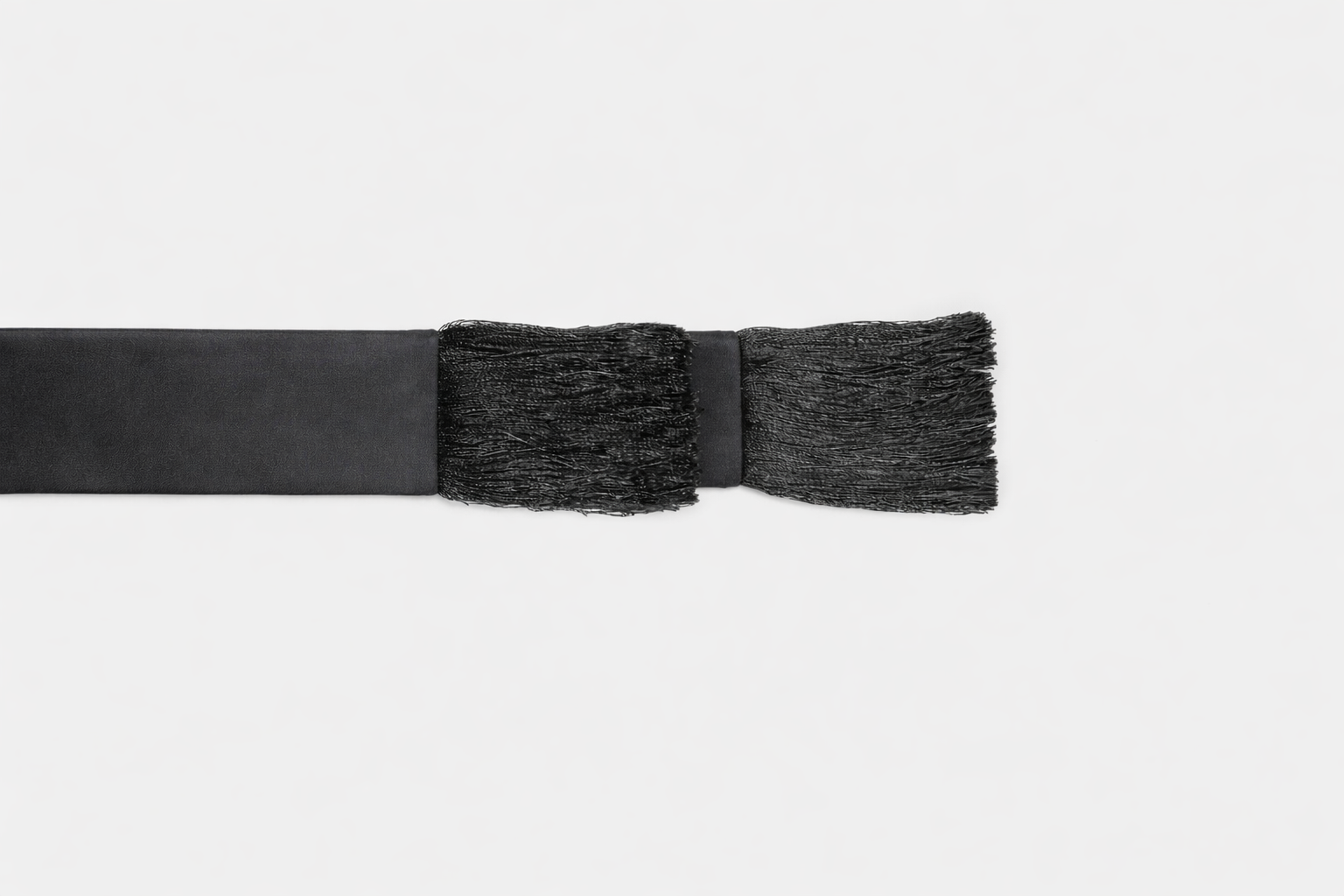 Black sash on a white background