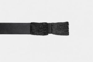 Black sash on a white background