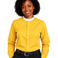 Yellow Bended Collar Full Sleeves Clergy Shirt