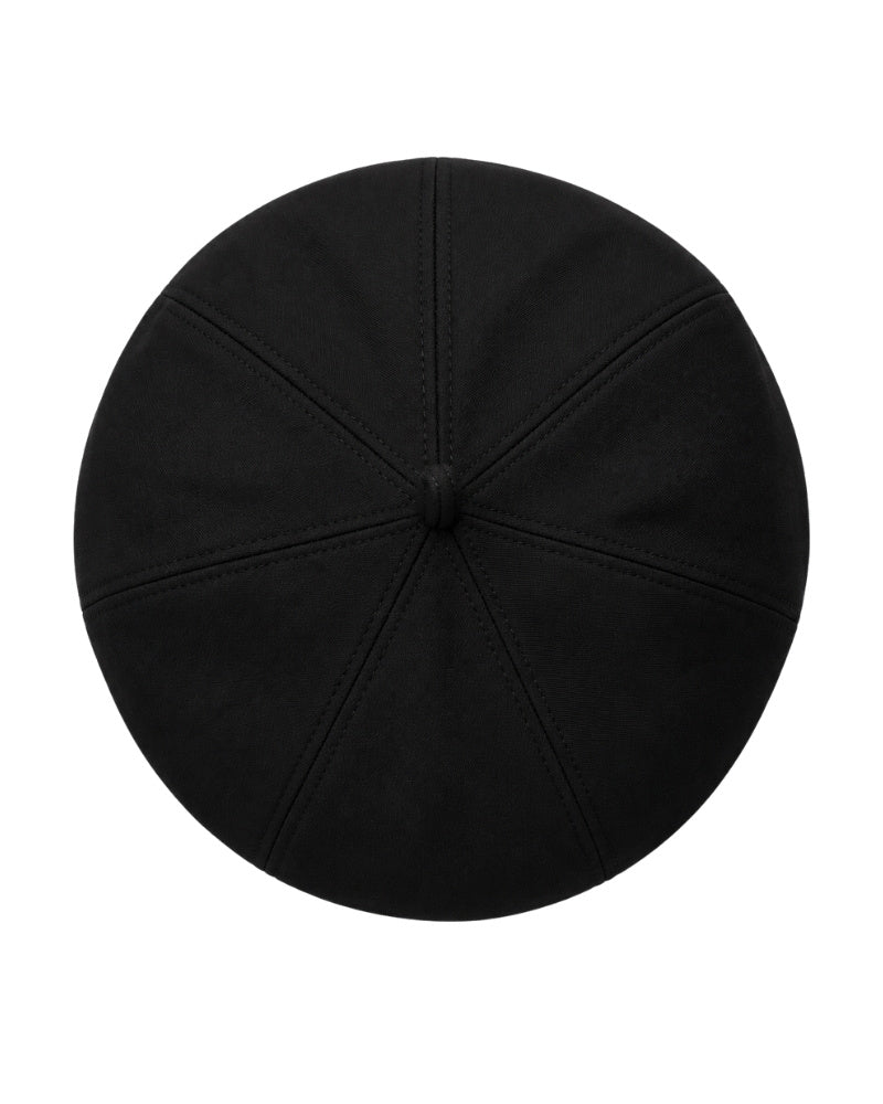 A clergy zucchetto cap shown from a top-down view on a white background.