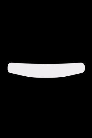 White collar on a black background